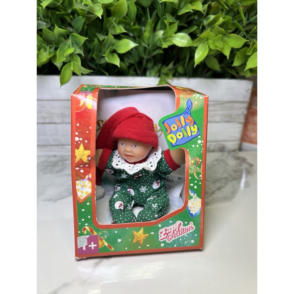 Vintage Zapf Creations Jolly‎ Dolly New In Box Christmas